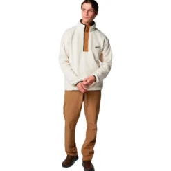 Pile Columbia Helvetia II Half Snap Fleece Chalk