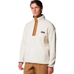 Pile Columbia Helvetia II Half Snap Fleece Chalk