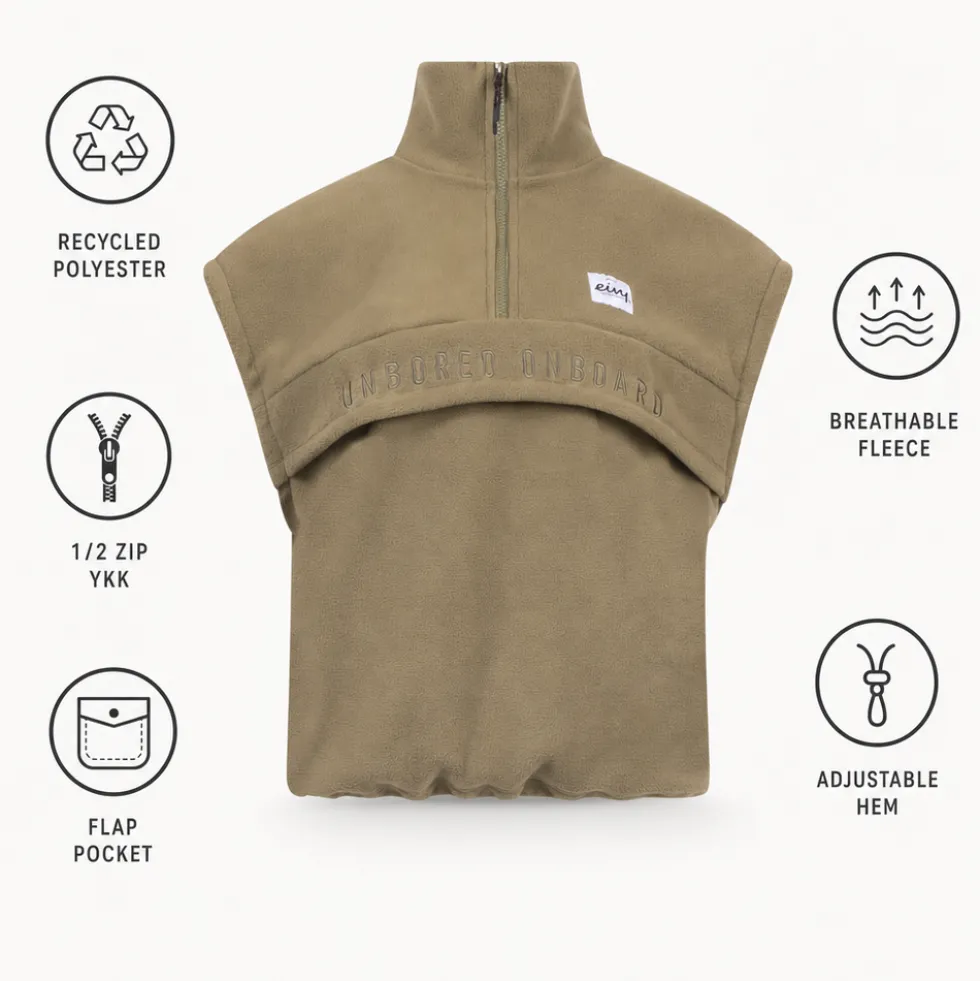 Pile Eivy Ball Fleece Vest Olive