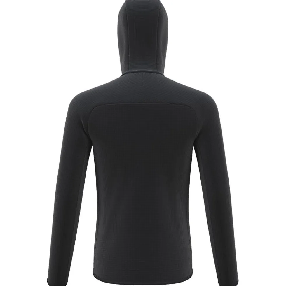 Pile Millet Fusion Grid Hoodie Black Noir