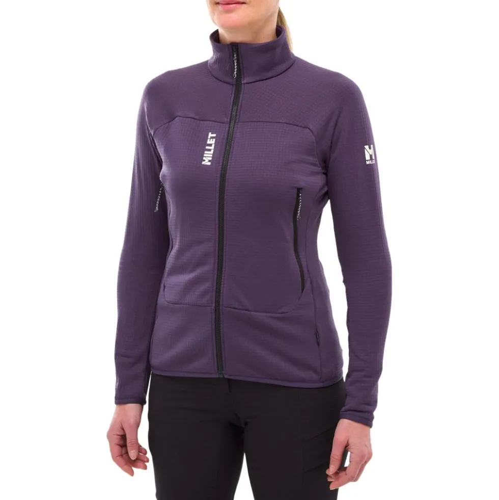 Pile Millet Fusion Grid Jkt W Purple Velvet