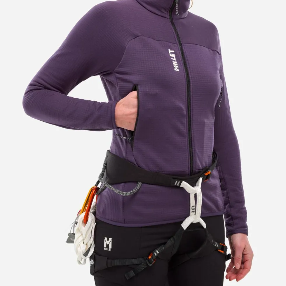 Pile Millet Fusion Grid Jkt W Purple Velvet