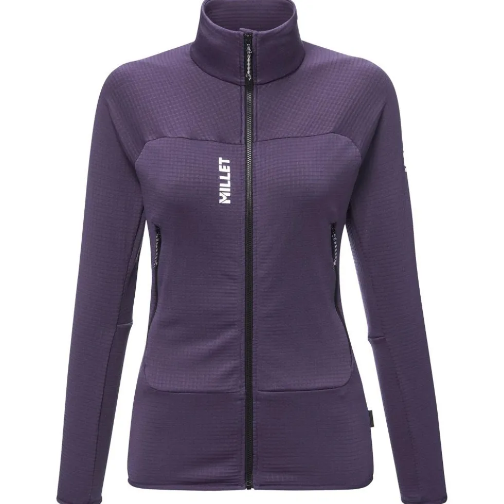 Pile Millet Fusion Grid Jkt W Purple Velvet