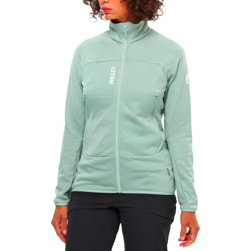 Pile Millet Fusion Grid Jkt W Seaweed