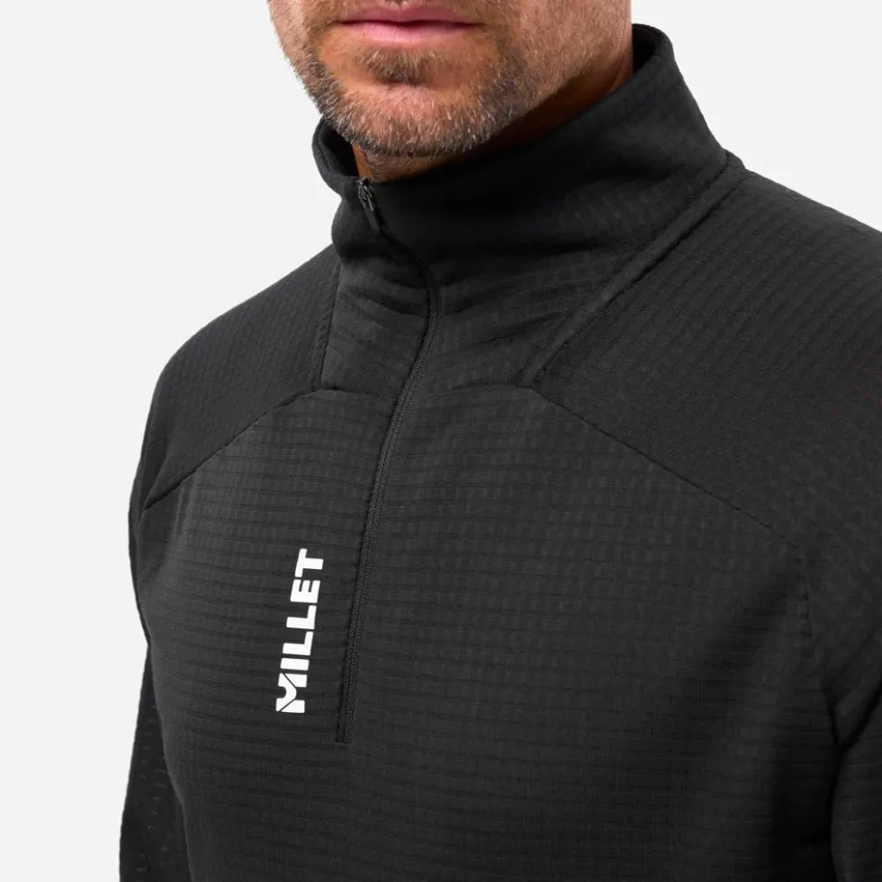 Pile Millet Parmelan Light Fleece 1/2 Zip Black