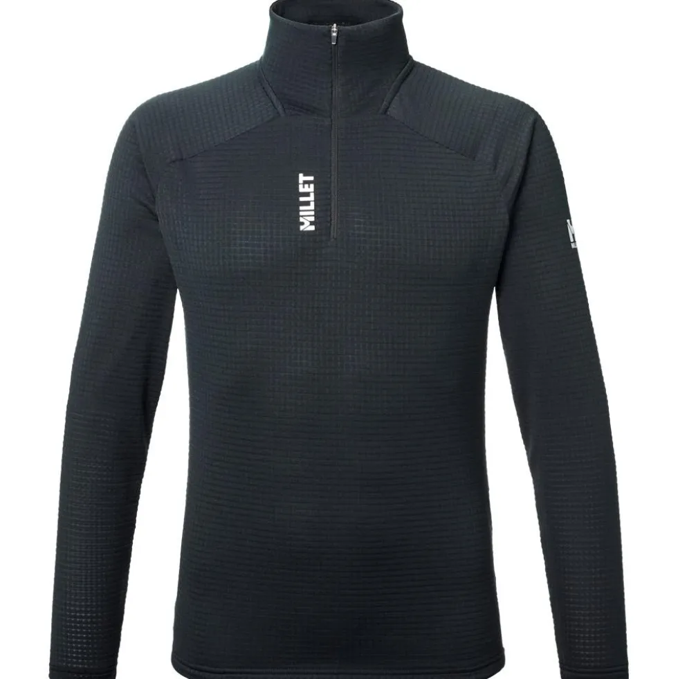 Pile Millet Parmelan Light Fleece 1/2 Zip Black