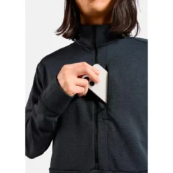 Pile Odlo Grid Fleece M's Black Melange