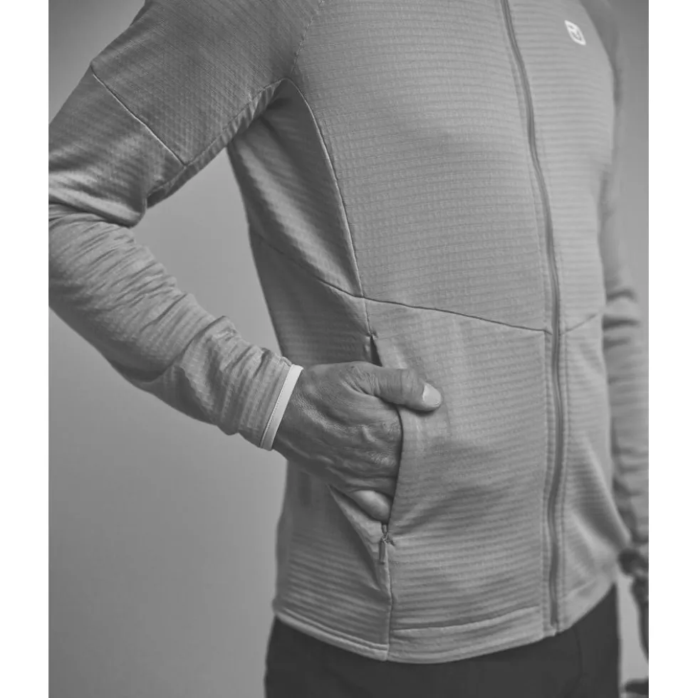 Pile Ortovox Fleece Light Grid Red Malbec