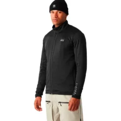Pile Picture Bake Grid Full Zip Black