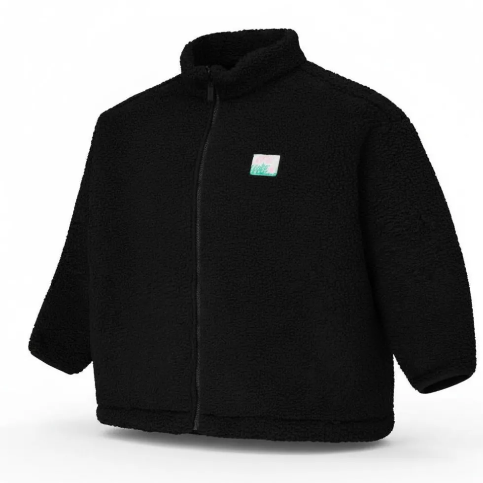 Pile Picture Nyss Embro Zip Black