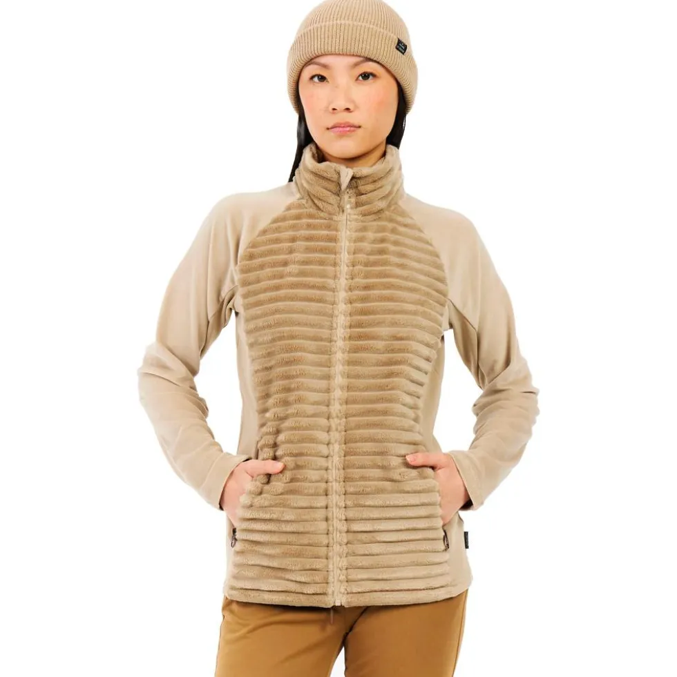 Pile Protest Prtdelay Outdoor Full Zip Top Bamboo Beige