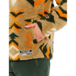 Pile Protest Prtmalton Juniorr Full Zip Top Kale Green