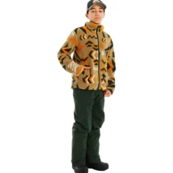 Pile Protest Prtmalton Juniorr Full Zip Top Kale Green