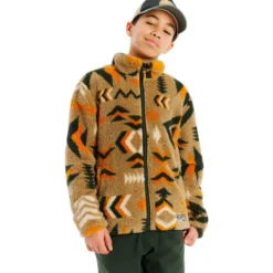 Pile Protest Prtmalton Juniorr Full Zip Top Kale Green
