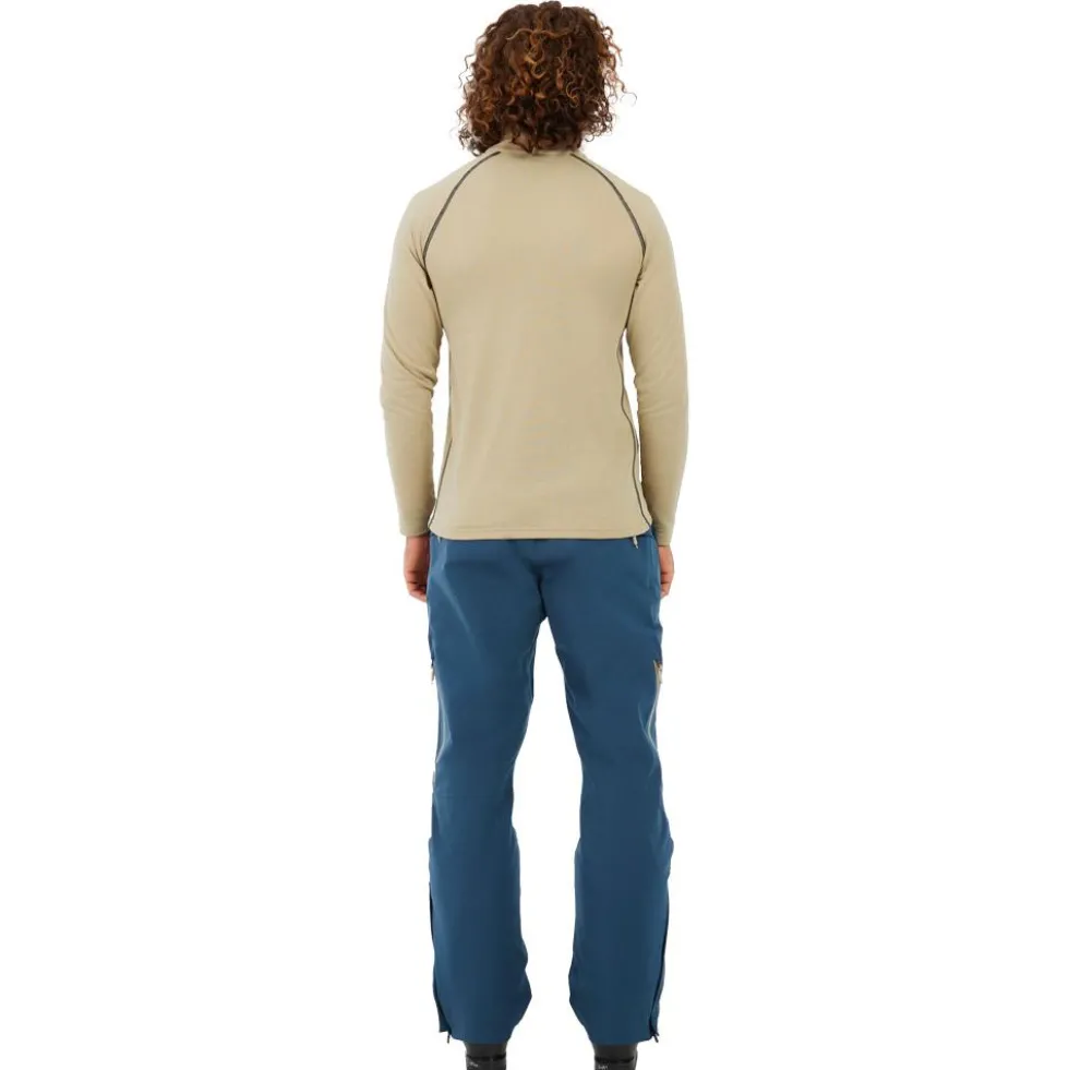 Pile Protest PrtRekody 1/4 Zip Active Top Bamboo Beige