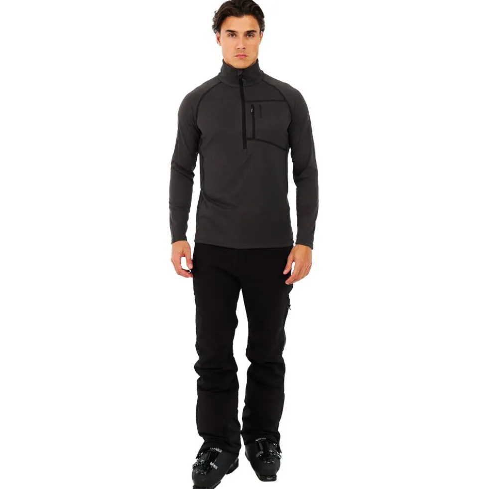 Pile Protest PrtRekody 1/4 Zip Active Top Deep Grey