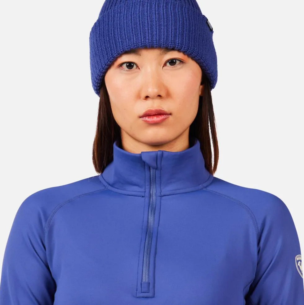 Pile Rossignol W Mid Layer Stretch Half Zip Future Blue
