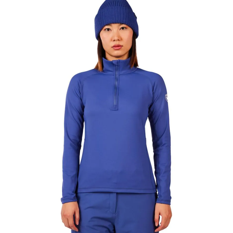 Pile Rossignol W Mid Layer Stretch Half Zip Future Blue