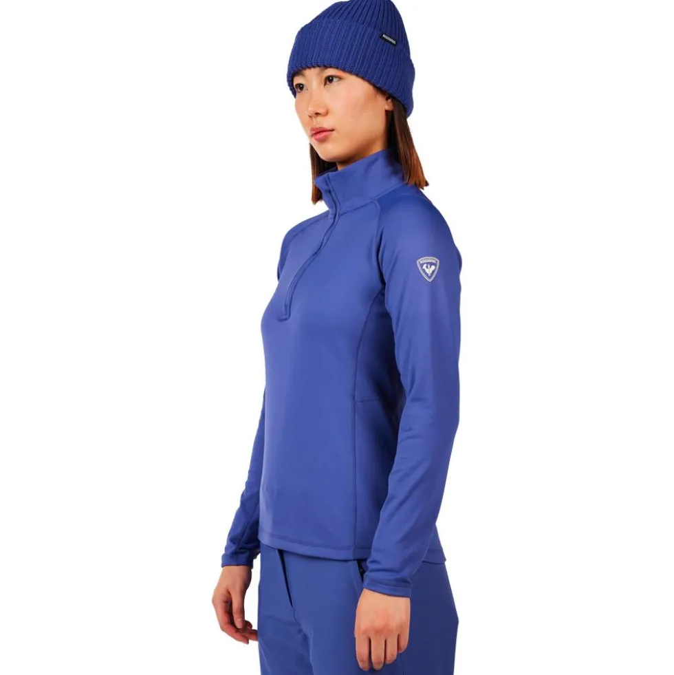 Pile Rossignol W Mid Layer Stretch Half Zip Future Blue