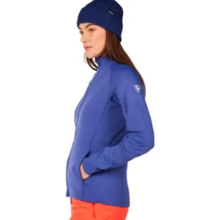 Pile Rossignol W Mid Layer Stretch Jkt Future Blue
