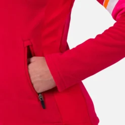Pile Rossignol W's Strawpile Fleece Full Zip Ruby Red
