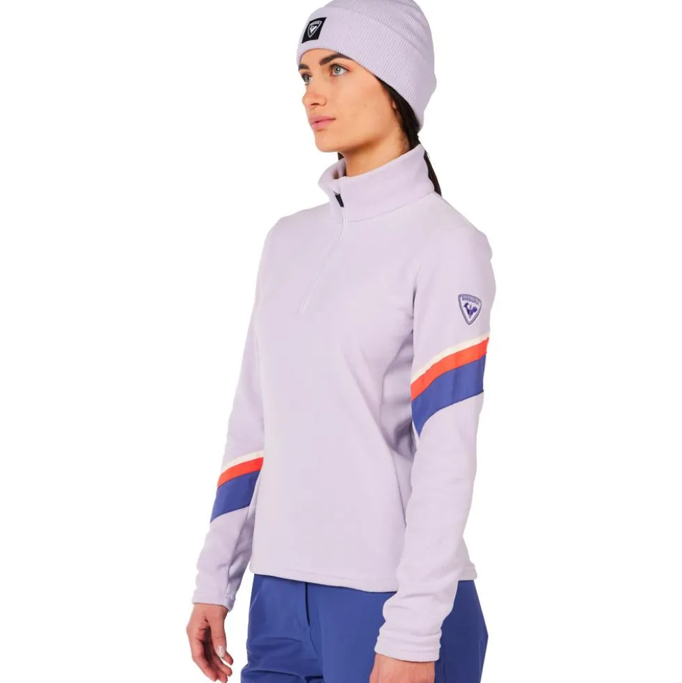 Pile Rossignol W Strawpile Fleece Half Zip Galactic Lilac