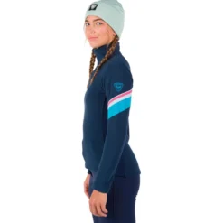 Pile Rossignol W Strawpile Fleece Half Zip Dark Navy