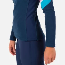 Pile Rossignol W Strawpile Fleece Half Zip Dark Navy