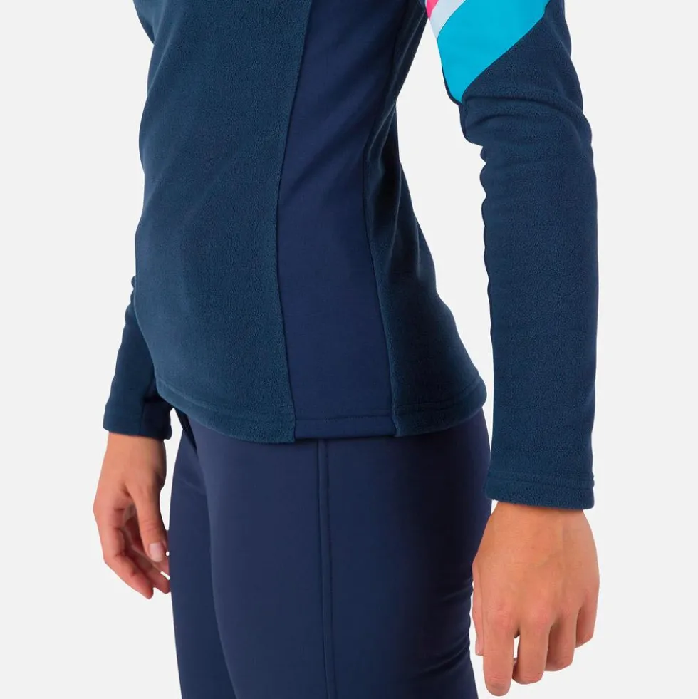 Pile Rossignol W Strawpile Fleece Half Zip Dark Navy