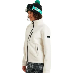 Pile Roxy Alabama Full Zip Solid Whisper White