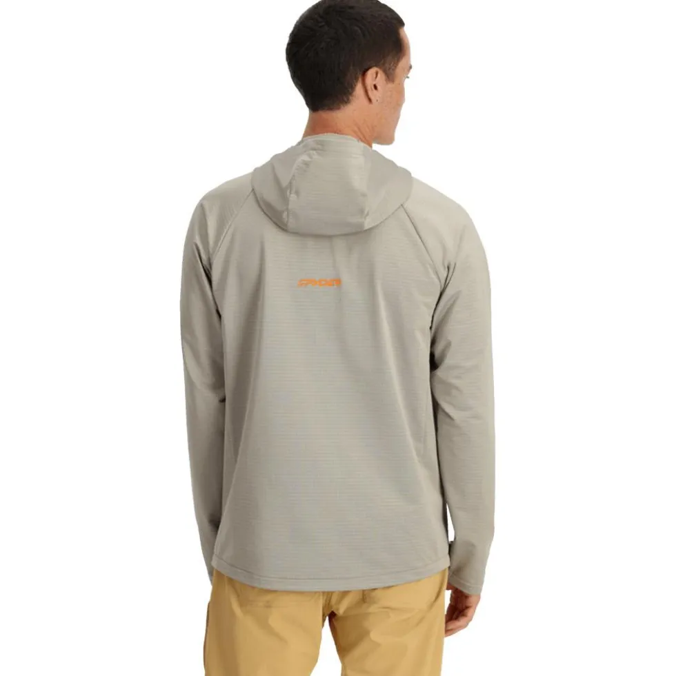 Pile Spyder Gridweb Fleece Hoodie Concrete
