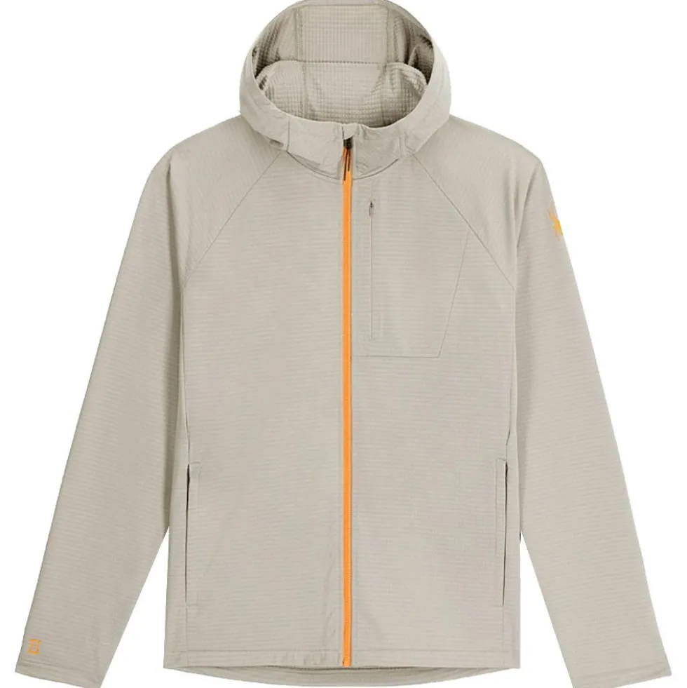 Pile Spyder Gridweb Fleece Hoodie Concrete