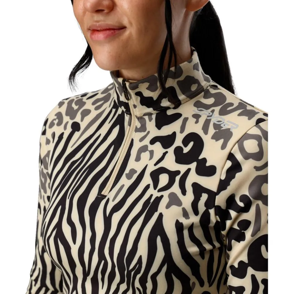 Pile Spyder Vivid 1/2 Zip Animal Print