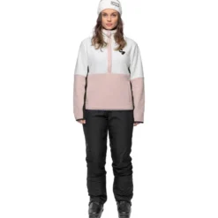 Pile Sweet Protection Fleece Pullover W Dusty Pink