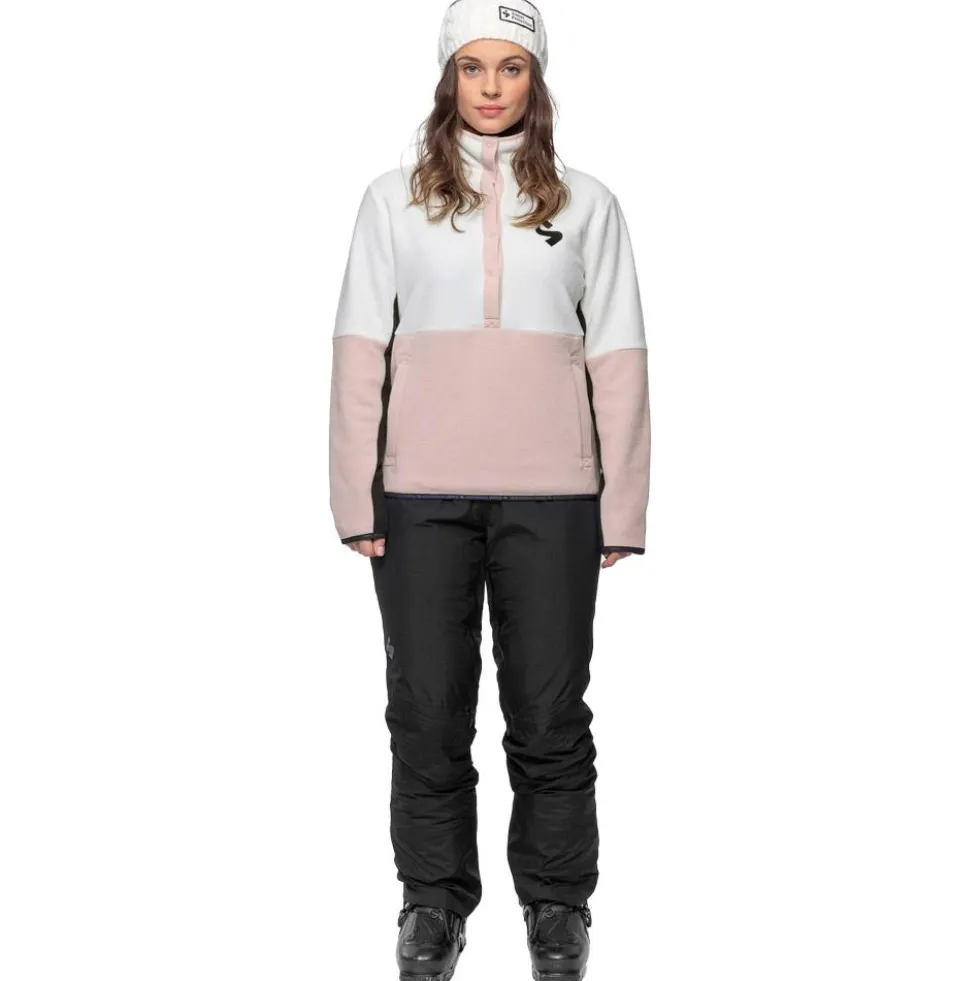 Pile Sweet Protection Fleece Pullover W Dusty Pink