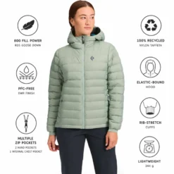Piumino Black Diamond W Access Down Hoody Agave