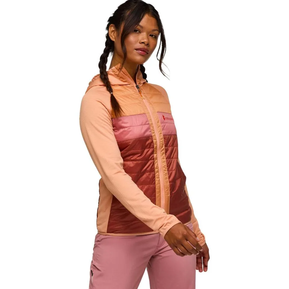 Piumino Cotopaxi Capa Hybrid Insulated Hooded Jacket W Apricot And Faded Brick