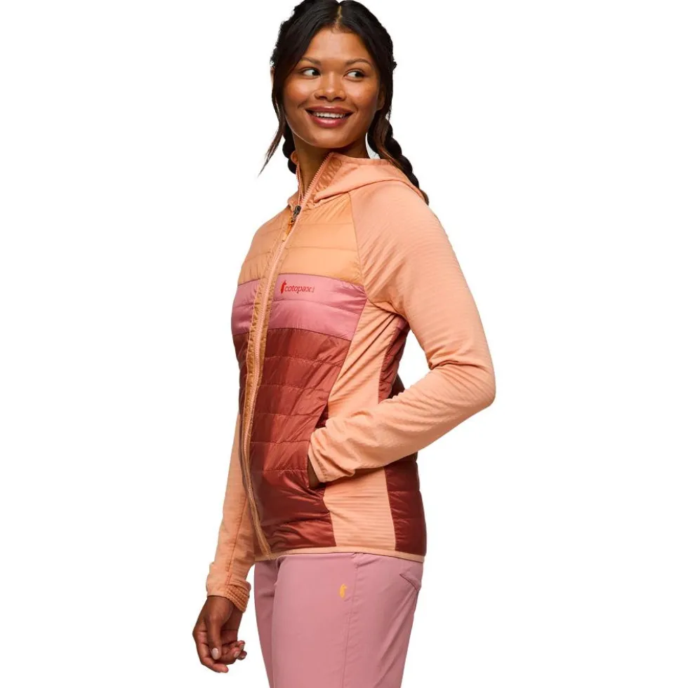 Piumino Cotopaxi Capa Hybrid Insulated Hooded Jacket W Apricot And Faded Brick