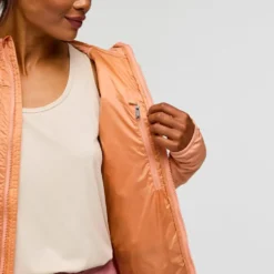 Piumino Cotopaxi Capa Hybrid Insulated Hooded Jacket W Apricot And Faded Brick