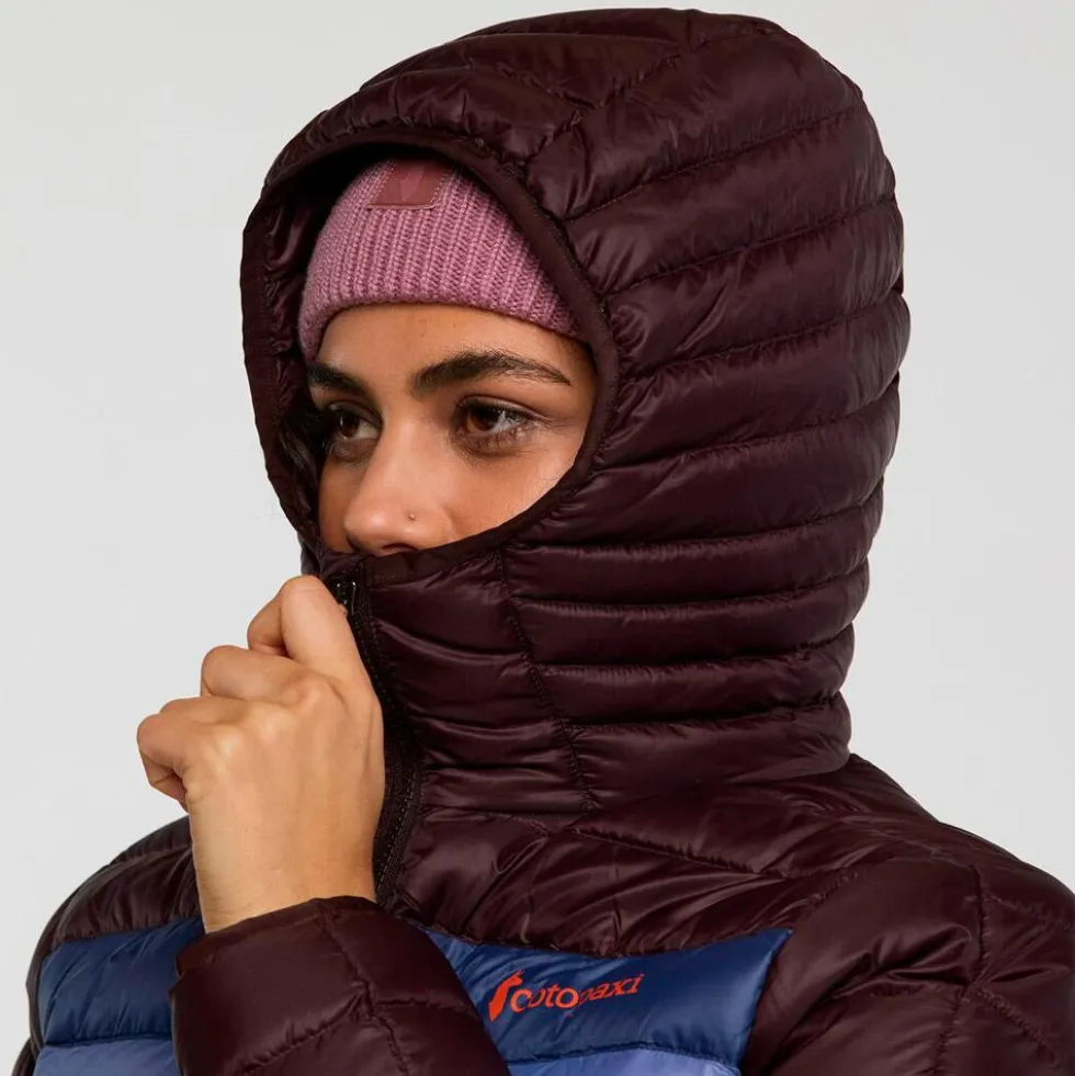 Piumino Cotopaxi Fuego Down Hooded Jacket W Coffee and Quartz