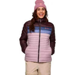 Piumino Cotopaxi Fuego Down Hooded Jacket W Coffee and Quartz