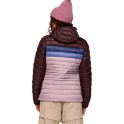 Piumino Cotopaxi Fuego Down Hooded Jacket W Coffee and Quartz