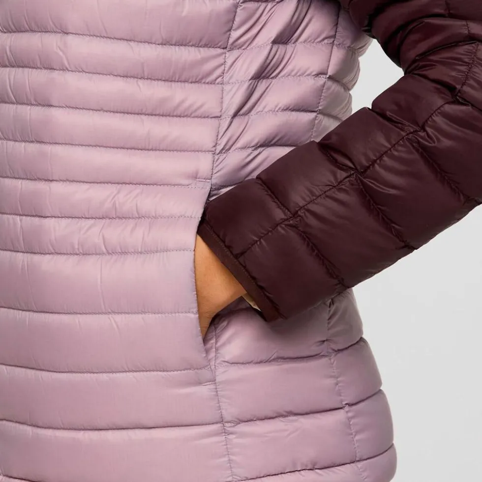 Piumino Cotopaxi Fuego Down Hooded Jacket W Coffee and Quartz