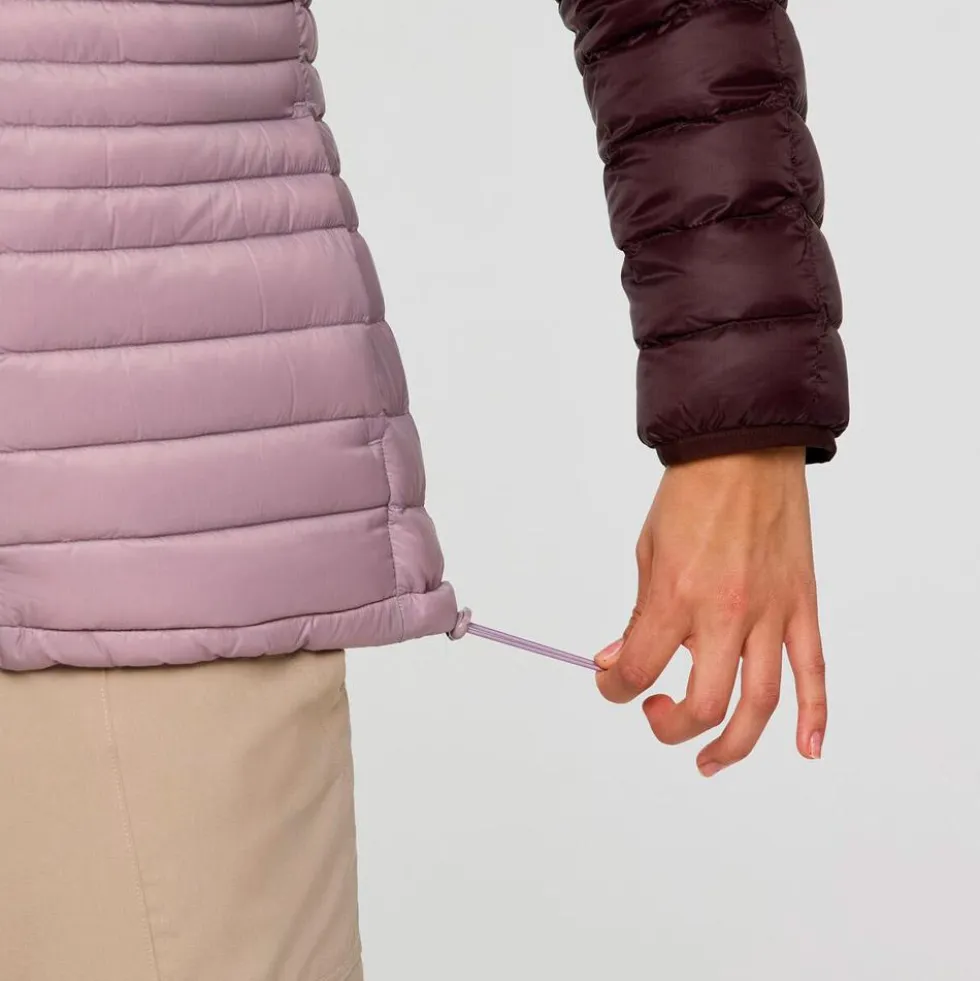 Piumino Cotopaxi Fuego Down Hooded Jacket W Coffee and Quartz