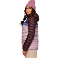 Piumino Cotopaxi Fuego Down Hooded Jacket W Coffee and Quartz