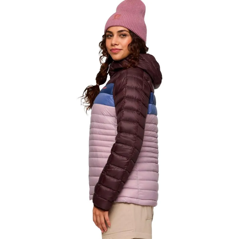 Piumino Cotopaxi Fuego Down Hooded Jacket W Coffee and Quartz