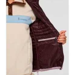 Piumino Cotopaxi Fuego Down Hooded Jacket W Coffee and Quartz