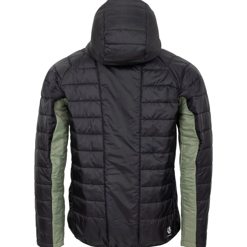Piumino DARE2B Touring II Baffled Jacket Black Olivine Green