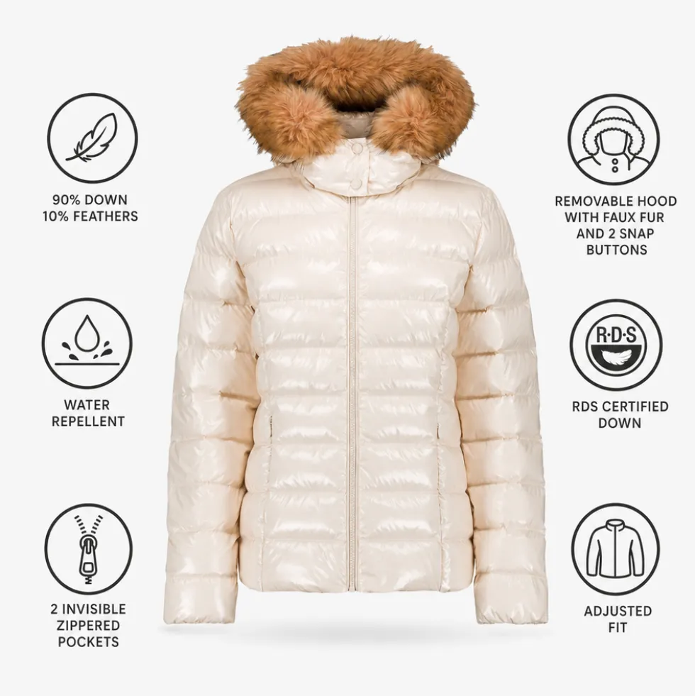 Piumino Jott Luxe Laquee Natural