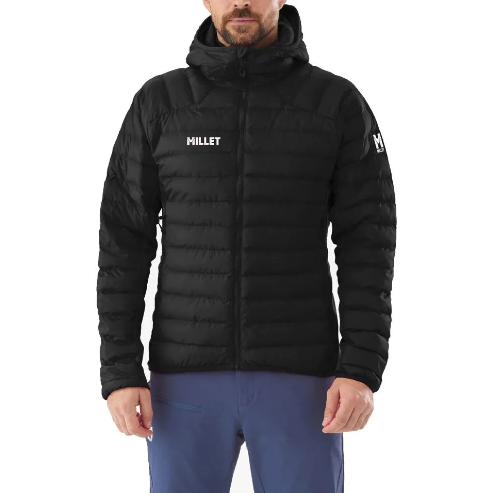 Piumino Millet Fitz Roy Warm Hoodie M Black Noir